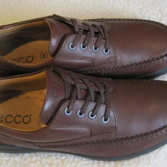 NEW Ecco Seawalker BROWN(RUST) Oiled Leather Men's Shoes Size EU 42(US 8-8.5) - Picture 2 of 13